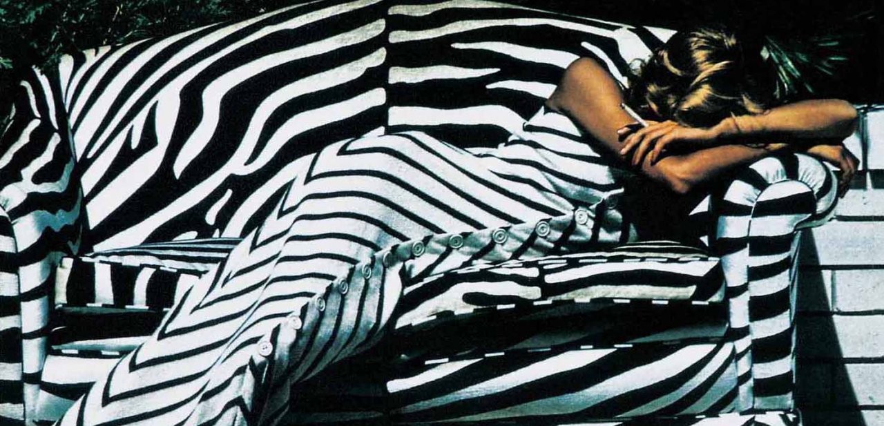 Detalle de una fotografía de 1973 de Helmut Newton para Vogue