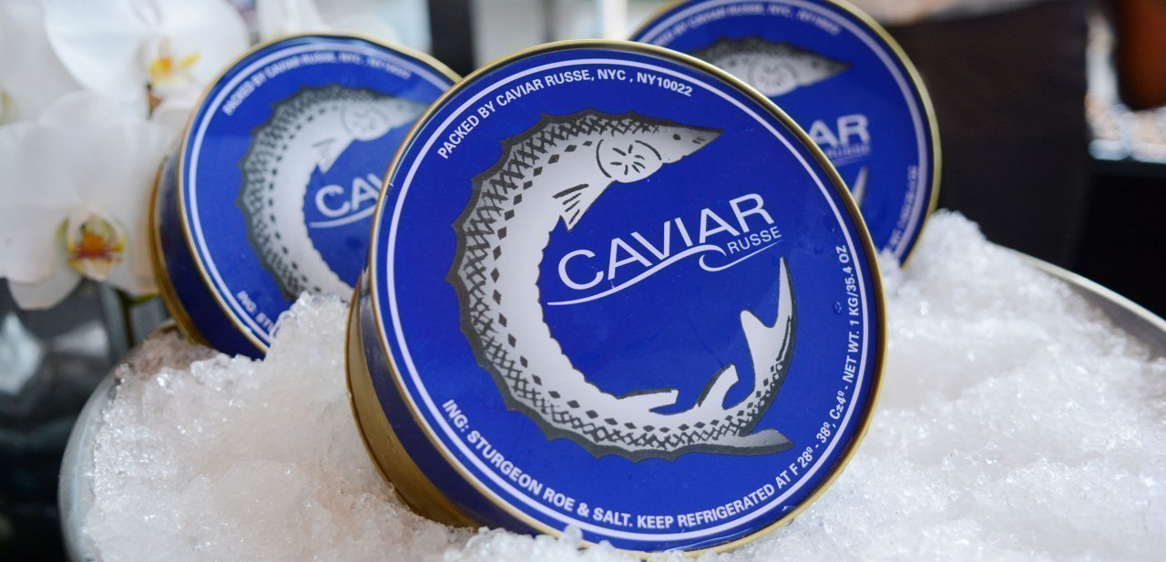 Latas de Caviar Russe