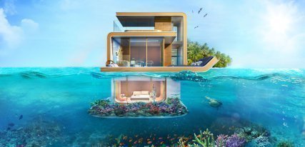 The Floating Seahorse, una casa bajo el mar