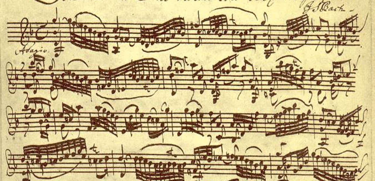 Una partitura de Bach
